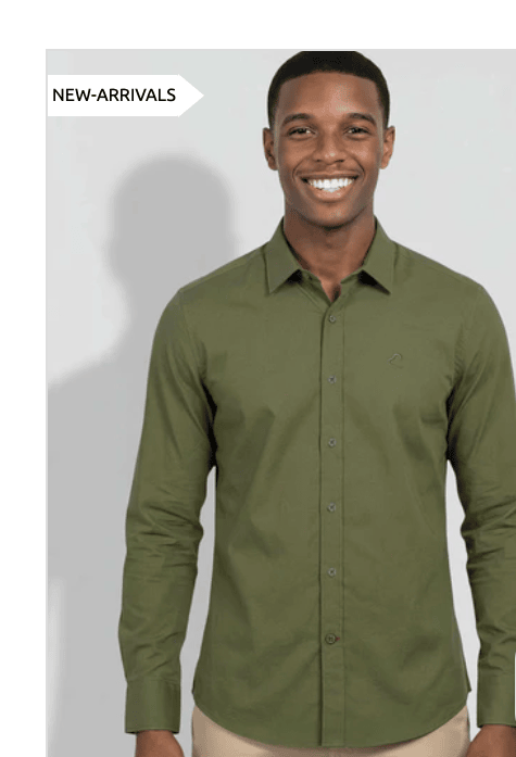 Olive Green Slim Fit Shirt