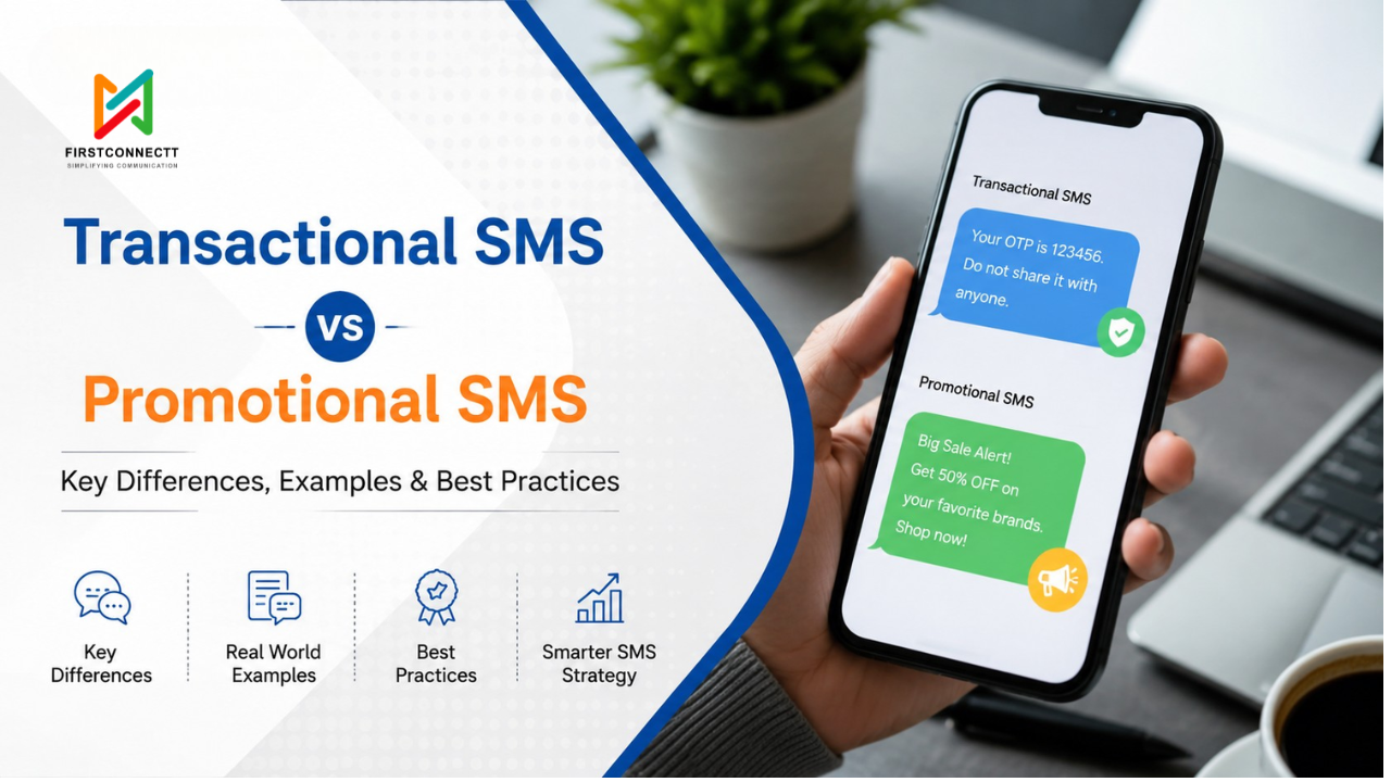 Transactional SMS vs Promotional SMS: Key Differences, Examples & Best Practices